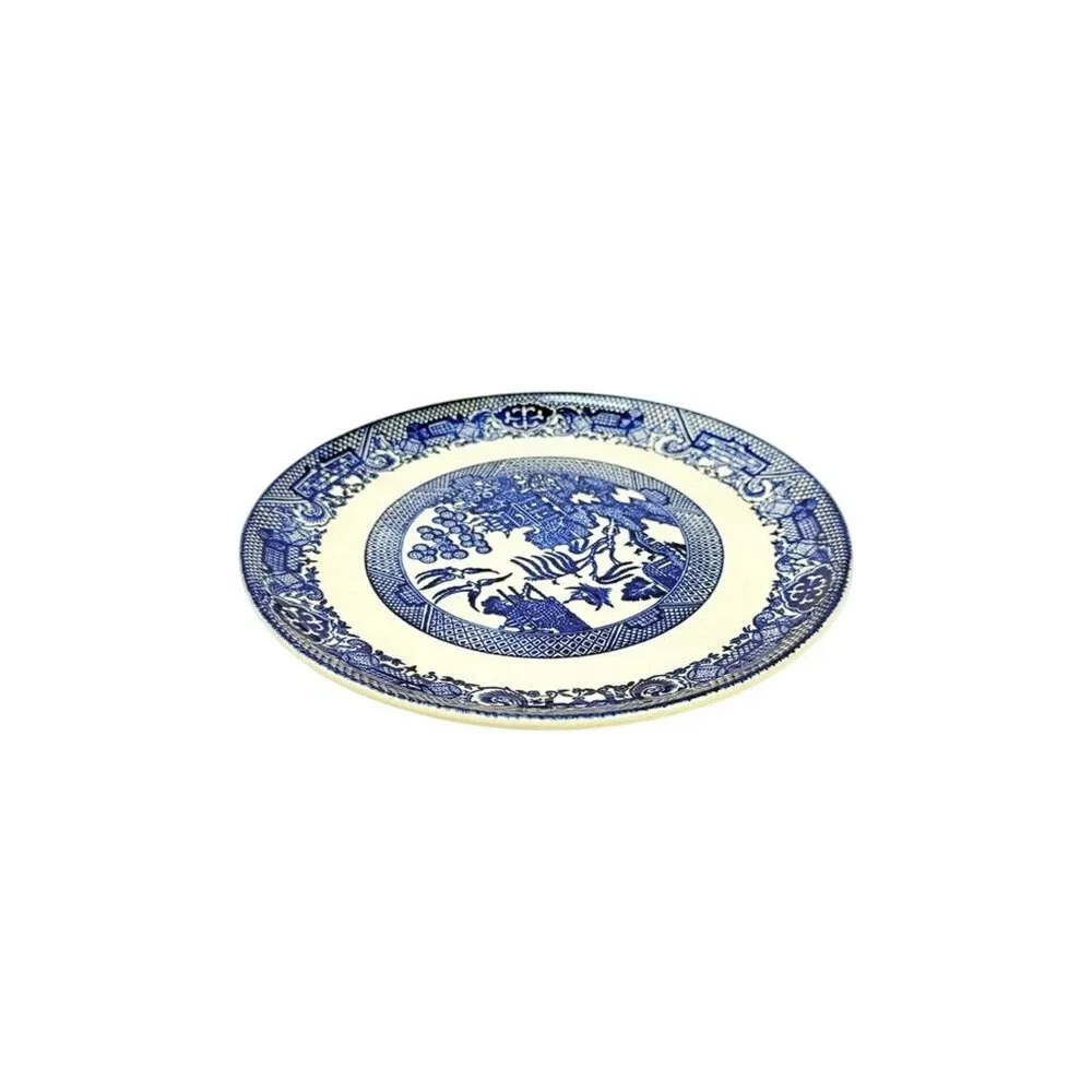 Luncheon Side Plate Vintage Blue Willow Ware Homer Laughlin Chinosiere Replaceme - Picture 16 of 16